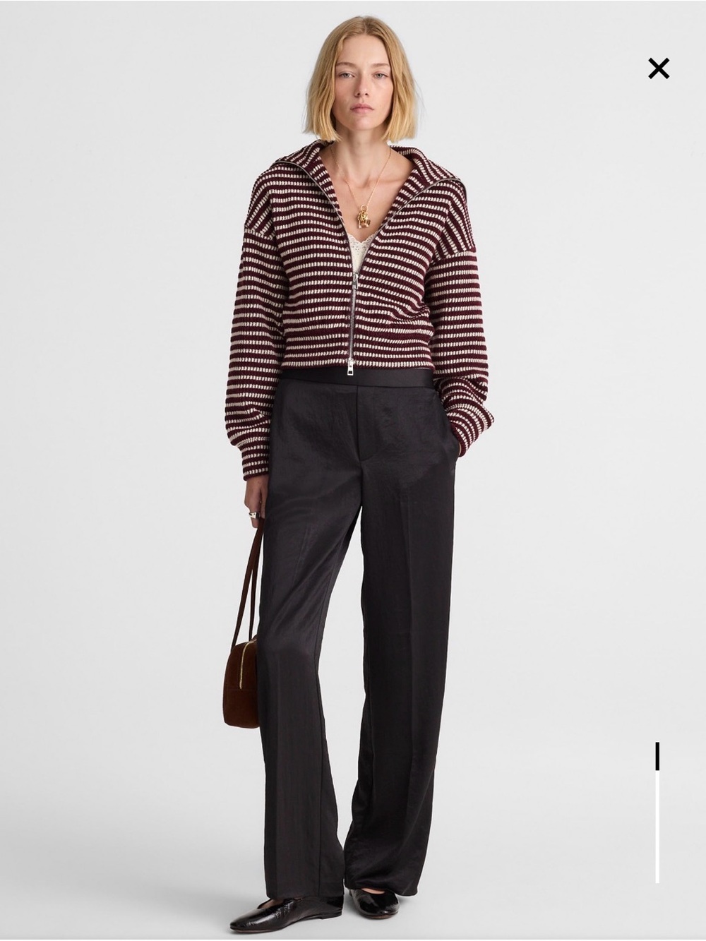 Black Silk Pants | The Easy Pull-On Pant in Satin